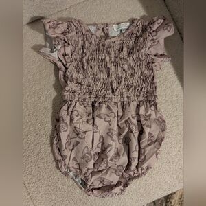 Two Tone Purple Butterfly Romper